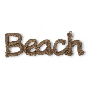 Rope Beach Wall Hanging Decor Sign Nautical Summer